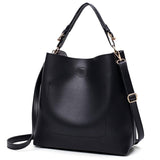 <bold>Bucket / Tote Bag  <br>Vegan-Leather Handbag  - strapsandbrass.com