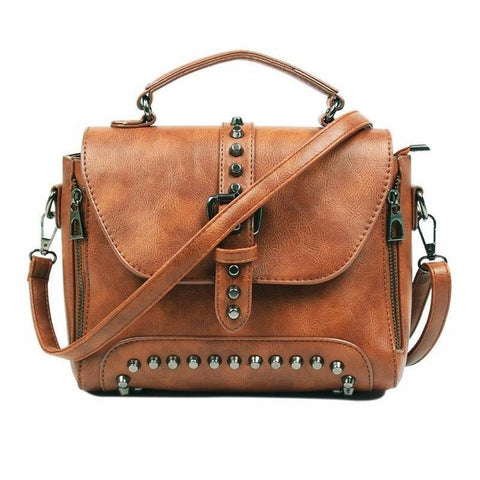 <bold>Messenger / Crossbody Bag <br>Vegan-Leather Handbag  - strapsandbrass.com