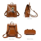 <bold>Fashion Backpack <br>Genuine-Leather Handbag  - strapsandbrass.com