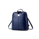 <bold>Fashion Backpack <br>Vegan-Leather Fashion Backpack deep Blue backpack - strapsandbrass.com