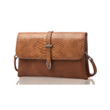 <bold>Messenger / Crossbody Bag <br>Vegan-Leather Handbag Brown - strapsandbrass.com