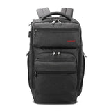 Backpack USB Charging & Anti-Theft <br> Oxford Backpack Black Grey - strapsandbrass.com