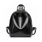 <bold>Fashion Backpack <br>Genuine-Leather Fashion Backpack Black - strapsandbrass.com