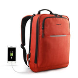 Backpack USB Charging & Anti-Theft <br>Oxford Backpack Orange - strapsandbrass.com
