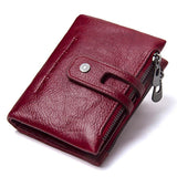 Wallet (RFID Blocking) <br> Genuine Leather Wallet red / China - strapsandbrass.com