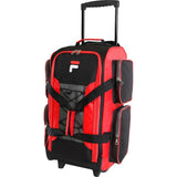 famous 22" lightweight carry on rolling duffel bag 4 colors Luggage Red - strapsandbrass.com