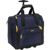 famous wheeled under seat cabin bag 16" - exclusive 3 colors soft side carry-on Luggage Blue - strapsandbrass.com