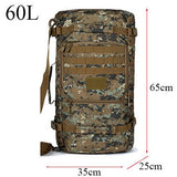 Backpack Military or Tactical <br> Nylon Backpack 60L Digital jungle - strapsandbrass.com