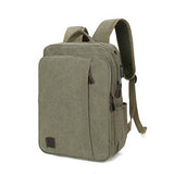 Backpack USB Charging & Anti-Theft <br> Canvas Backpack Army Green - strapsandbrass.com