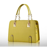 <bold>Top-Handle / Crossbody Bag <br>Vegan-Leather Handbag Army Green - strapsandbrass.com