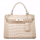 <bold>Top-Handle & Crossbody Bag <br>Vegan-Leather Handbag Beige - strapsandbrass.com