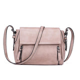 <bold>Messenger  / Shoulder Bag  <br>Vegan-Leather Handbag Beige - strapsandbrass.com
