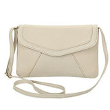 <bold>Crossbody / Shoulder Bag <br>Vegan-Leather Handbag Beige - strapsandbrass.com