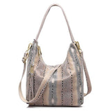 <bold>Hobo  / Tote Bag <br>Genuine-Leather Handbag Beige - strapsandbrass.com