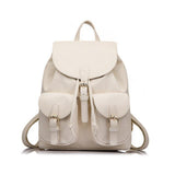 <bold>Fashion Backpack <br>Vegan-Leather Fashion Backpack Beige - strapsandbrass.com