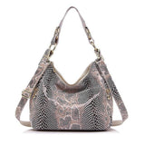 <bold>Hobo / Tote Bag <br>Genuine-Leather Handbag Beige - strapsandbrass.com
