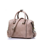 <bold>Top-Handle  / Crossbody Bag  <br>Vegan-Leather Handbag Beige - strapsandbrass.com