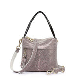 <bold>Bucket / Crossbody Bag <br>Genuine-Leather Handbag Beige - strapsandbrass.com