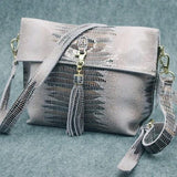 <bold>Messenger / Crossbody Bag <br>Genuine-Leather Handbag Beige - strapsandbrass.com