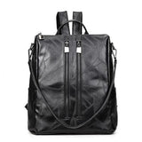 <bold>Fashion Backpack  <br>Vegan-Leather Fashion Backpack Black2 - strapsandbrass.com