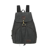 <bold>Casual Backpack  <br>Cotton Fashion Backpack Black - strapsandbrass.com