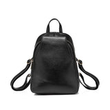<bold>Fashion Backpack <br>Genuine-Leather Fashion Backpack Black - strapsandbrass.com