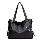 <bold>Hobo | Tote Bag  <br>Vegan-Leather Handbag Black - strapsandbrass.com