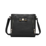 <bold>Crossbody / Shoulder Bag <br>Vegan-Leather Handbag Black - strapsandbrass.com