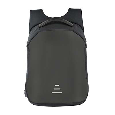 Backpack USB Charging & Anti-Theft<br>Vegan Leather Backpack Black - strapsandbrass.com
