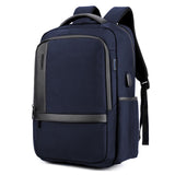 Backpack USB Charging <br> Oxford Backpack Blue - strapsandbrass.com