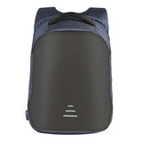 Backpack USB Charging & Anti-Theft<br>Vegan Leather Backpack Blue - strapsandbrass.com