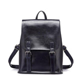 <bold>Fashion Backpack <br>Genuine-Leather Handbag Blue - strapsandbrass.com