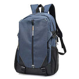 Backpack USB Charging<br> Canvas Backpack Blue - strapsandbrass.com