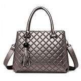 Top-Handle / Crossbody Bag  <br>Vegan-Leather Handbag Bronze - strapsandbrass.com