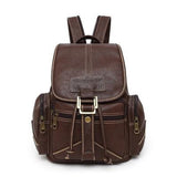 <bold>Fashion Backpack  <br>Vegan-Leather Fashion Backpack Brown - strapsandbrass.com