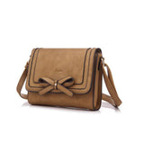 <bold>Messenger  / Shoulder Bag  <br>Vegan-Leather Handbag Brown - strapsandbrass.com