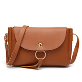 <bold>Clutch / Crossbody Bag <br>Vegan-Leather Handbag Brown - strapsandbrass.com