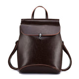 <bold>Fashion Backpack  <br>Genuine-Leather Fashion Backpack Brown - strapsandbrass.com