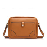 <bold>Messenger / Crossbody Bag <br>Vegan-Leather Handbag Brown - strapsandbrass.com