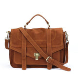 <bold>Messenger / Crossbody Bags <br>Vegan-Leather Handbag Brown - strapsandbrass.com