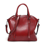<bold>Top-Handle | Tote Bag  <br>Vegan-Leather Handbag Burgundy - strapsandbrass.com