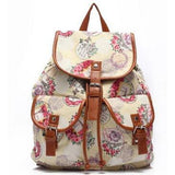 <bold>Fashion Backpack <br>Canvas Fashion Backpack D Beige backpack - strapsandbrass.com