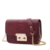 <bold>Crossbody / Shoulder Bag <br>Vegan-Leather Handbag Burgundy - strapsandbrass.com