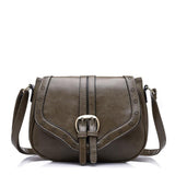 <bold>Messenger / Crossbody Bag  <br>Vegan-Leather Handbag Dark Green - strapsandbrass.com