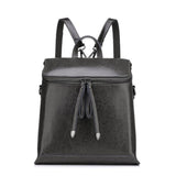 <bold>Fashion Backpack  <br>Genuine-Leather Fashion Backpack Gray - strapsandbrass.com