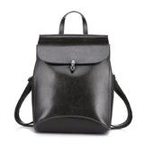 <bold>Fashion Backpack  <br>Genuine-Leather Fashion Backpack Gray - strapsandbrass.com