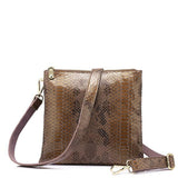 <bold>Messenger / Crossbody Bag <br>Genuine-Leather Handbag Khaki - strapsandbrass.com