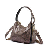 <bold>Hobo  / Tote Bag <br>Genuine-Leather Handbag Khaki - strapsandbrass.com