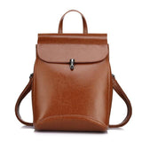 <bold>Fashion Backpack  <br>Genuine-Leather Fashion Backpack Khaki - strapsandbrass.com