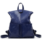 <bold>Fashion Backpack  <br>Vegan-Leather Fashion Backpack Deep Blue - strapsandbrass.com